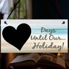 RED OCEAN Chalk Board Holiday Countdown Sign - Days Until