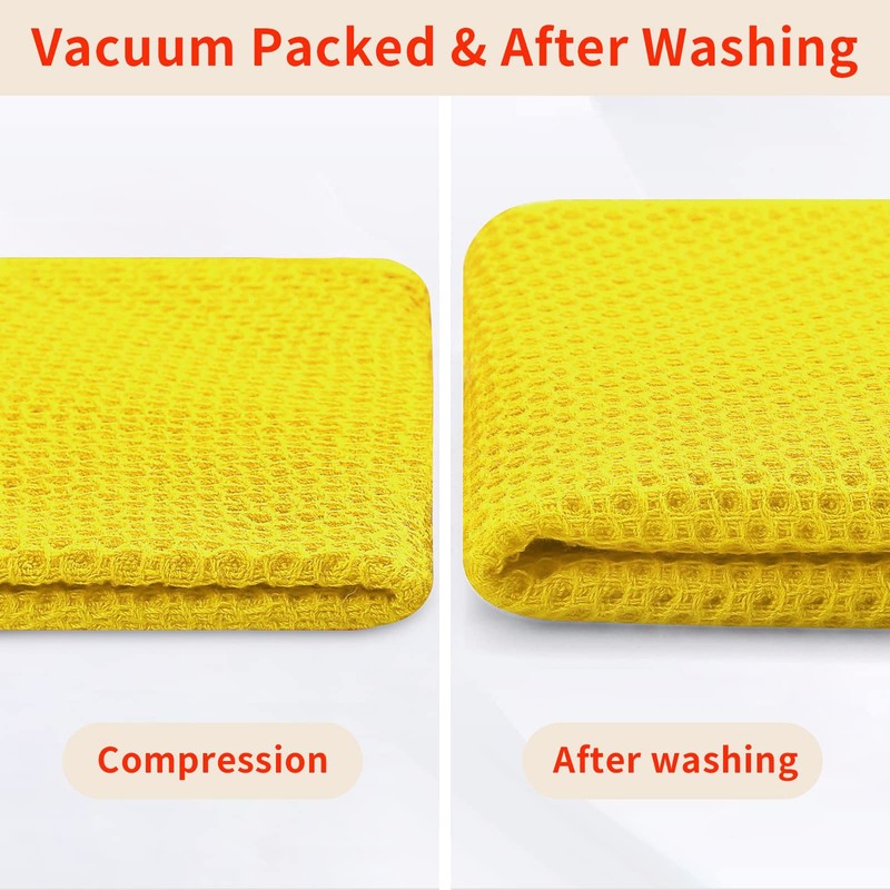 Homaxy Homaxy 100% Cotton Waffle Weave Kitchen Dish Cloths, Ultra