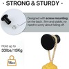 SAYAYO Modern Black Coat Hooks Wall Mounted, Towel Hooks for