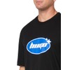 HUGO Oval Logo Cotton T-Shirt, Black Jade, L
