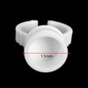 HEALIFTY 100pcs Medium Disposable Pigment Ink Eyebrow Tattoo Tattoo (White)