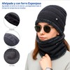 Bluelander Gorros para Invierno con Bufanda Hombre y Mujer, Conjunto
