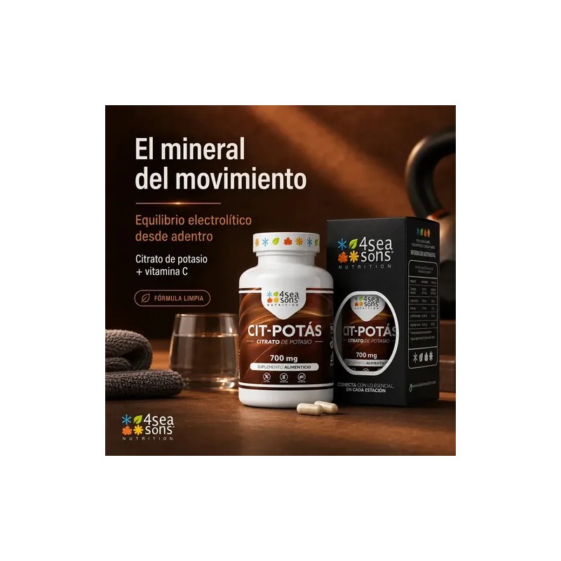 Seasons Nutrition Cit Potás Citrato Potasio 700 Suplemento Alimenticio Fórmula