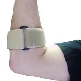 AT Surgical Elbow Band for Tennis, Golf, Carpal Tunnel and Muscle Strain with Adjustable Neoprene Padding - Medium