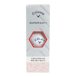 Callaway Golf Balls SUPERSFT 25 RED SPLATTER 3B SLEEVES (3 PACK) (Red/FF/Men's, Lady's, Jr)