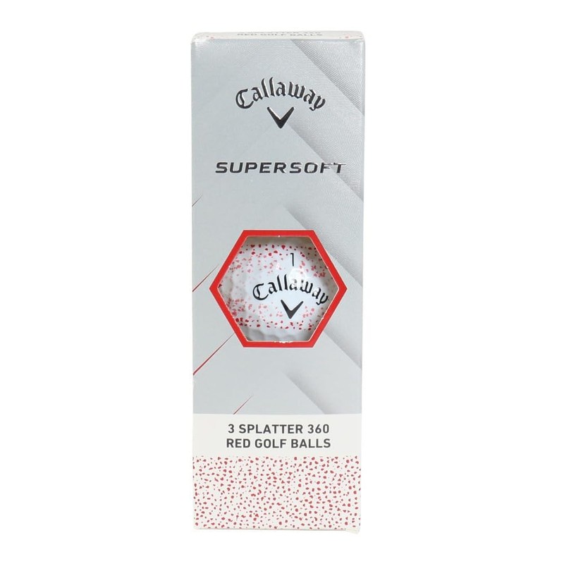 Callaway Golf Balls SUPERSFT 25 RED SPLATTER 3B SLEEVES (3
