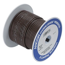 Ancor Marine Grade Primary Wire and Battery Cable (Brown, 250 Feet, 18 AWG)