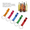 100pcs Bottle Opener Keychain Colorful Aluminum Alloy Can Opener Key