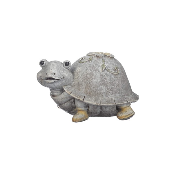 Roman Garden - Turtle in Rain Boots Statue, 5H, Pudgy Pals Collection, Resin and Dolomite, Decorative, Garden Gift, Home Outdoor Decor, Durable, Long Lasting