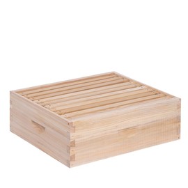 BEEINN 10 Frame Medium Super Beehive Box,Langstoth Super Honey Bee Hive Box, Include Beehive Frames and Waxed Foundations