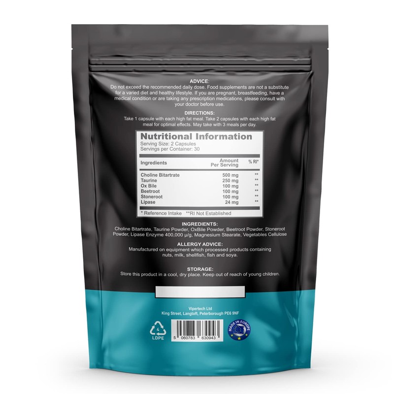 Nutrality Bile XL - 60 Capsules - Bile Supplement for