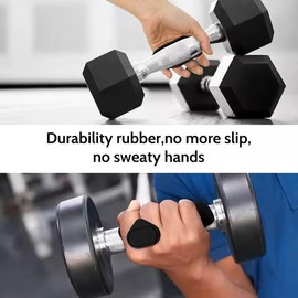 Anti-Slip Workout Grips Ergonomic Rubber Silicone Hand Protector Gloves for Weight Lifting Pull-Ups Gym Training (Black)
