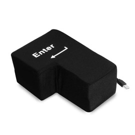 XIAOCHOU Giant Enter Key, For Personal Computers, Stress Relief, BIG ENTER, Birthday Gift, Funny Goods (Black)