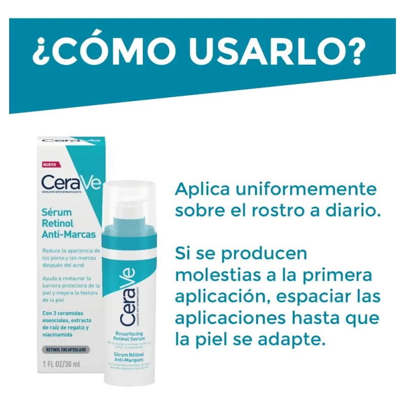 Cerave Kit Limpiador Y Serum Retinol Control Marcas Por Acne