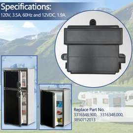 3316348.900 Power Module Board for Dometic refrigerator, Replaces 3316348.000 Circuit/Control Board. Compatible with Dometic RM2652 RM2852 RM2862 DM2652 DM2662 Dm2852 DM2862 RM2351 rv Fridge parts