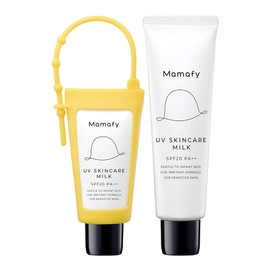 Mamafy UV Skin Care Milk, Set of 2 (SPF20 PA++ 60g), Sunscreen, Milk, Full Body, Skin Care, For Babies (Additive-free)