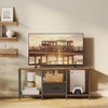 JARHETUN TV Stand with Fabric Drawer, Entertainment Center for 50