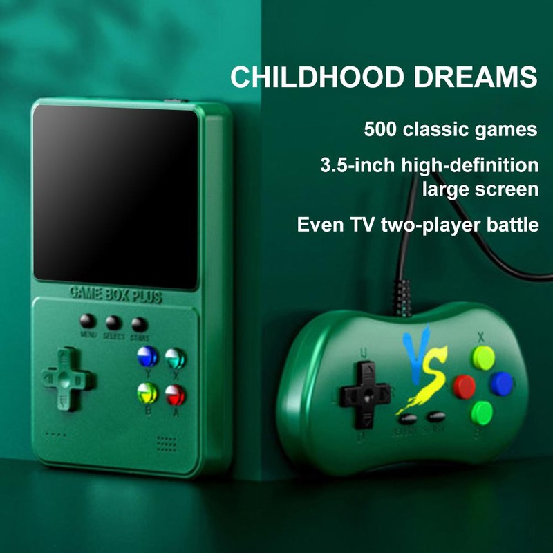 Handheld Game Console Portable Rechargeable Retro Video Game Console Support