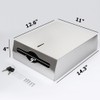 Comercial Paper Towel Dispenser Wall Mount, Brushed Stainless Steel Hand