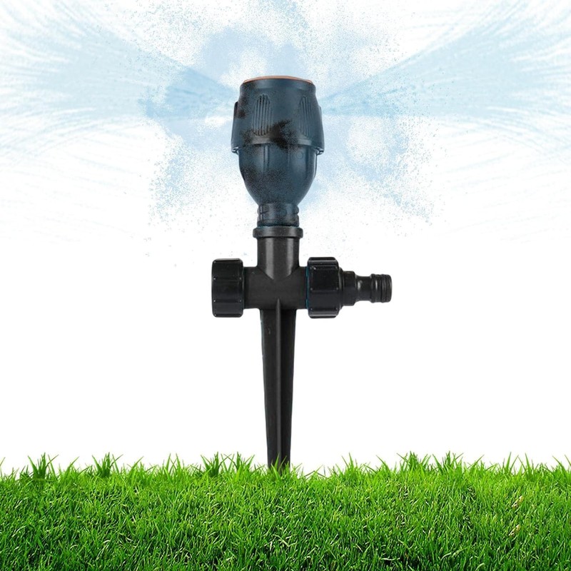 Rotating Tripod Sprinkler Impulse Sprinkler with Tripod, 360 Degree Automatic