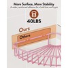 Orimade Corner Shower Caddy with 2 Hooks Wall Mounted Metal