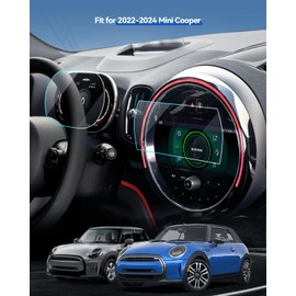 LANTU 4PCS Car Screen Protector for 2022 2023 2024 Mini Cooper F55/F56/F57/Mini Countryman/Mini Clubman/Electric Hardtop Accessories Navigation&Dashboard Nano Screen Protector Film