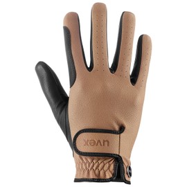 uvex tensa II - Durable Riding Gloves for Men and Women - Excellent Grip and Durable - Touch Screen Compatible - Caramel Black - 8