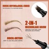 Eyebrow Pencil, Microblading Eyebrow Pen with Angled Brush, 2-in-1 Eye