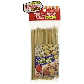 Pearl Metal D-404 Snack DETSE Bamboo Takoyaki Skewers, 5.3 inches (13.5 cm), Pack of 100