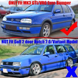 ZTT For  Golf MK3 3 VR6 GTI Euro Front Deep Bumper Chin Lower Spoiler Lip Body Kit