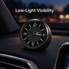 Mini Car Clock Dashboard Accessory – 4cm Luminous Quartz Analog