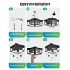 Craftersmark Outdoor Ceiling Light with Motion Sensor, Flush Mount Porch