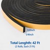 Self Adhesive Foam Tape Weatherstrip 1/2in x 1/4in x 42Ft