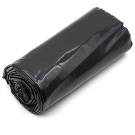 Feitore 4 Mil Black Plastic Sheeting Weed Barrier Landscape Fabric Heavy Duty Plastic Roll for Garden Multi Use Polyethylene Sheeting, 3FT x 50FT