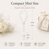 XIPENGKEJI 24 Pcs Mini Rosary Favors, Baptism Rosaries with Angel