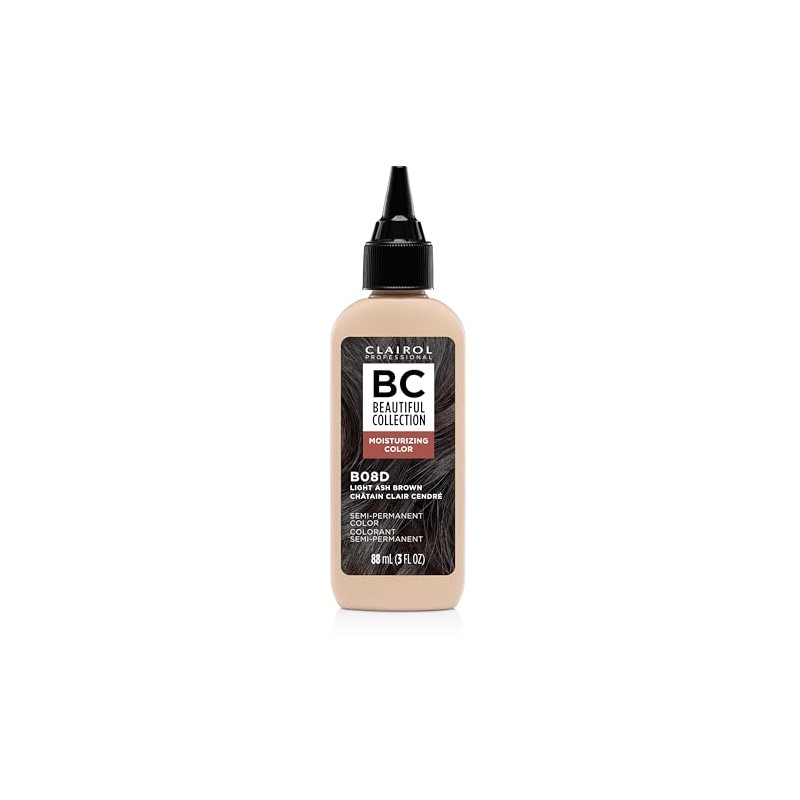 Clairol Beautiful Collection, 8d Light Ash Brown, 3 oz.