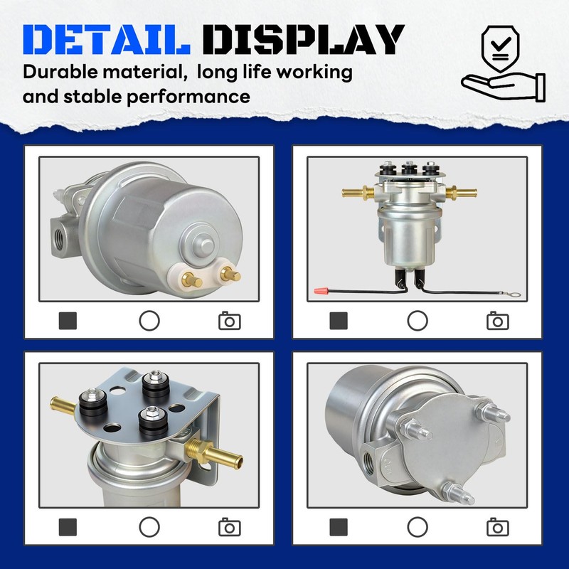 P4070 SP1130 Universal Electric Fuel Pump 12V Inline, For Cars