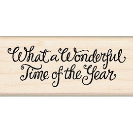 Inkadinkado Wood Stamp, What a Wonderful Time of Year