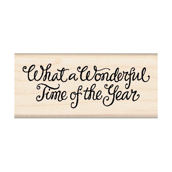 Inkadinkado Wood Stamp, What a Wonderful Time of Year