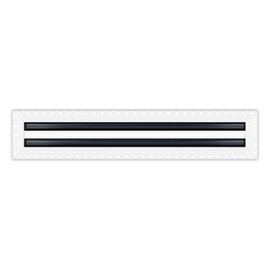 BUILDMART - 20x4 Mud in Air Vent Cover - Drywall Mud-in White Air Vent - Mud Linear Slot Diffuser - Register Grille for Ceiling and Walls - Texas Buildmart