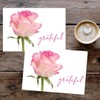 Great Papers! Grateful Pink Rose Thank You Note Card and