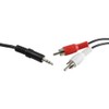 Brightium 2m Injected Audio Connector, Ideal for Transmitting Sound in