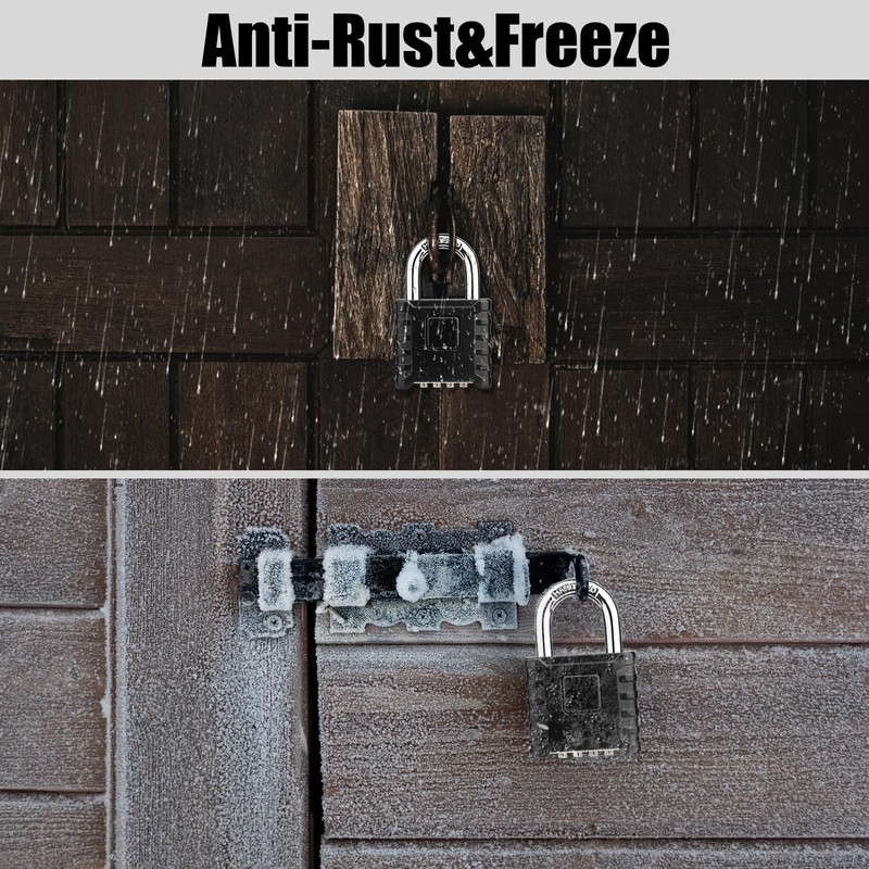Diyife Heavy Duty Combination Padlock, Large Outdoor Padlock [One-Touch Unlocking]