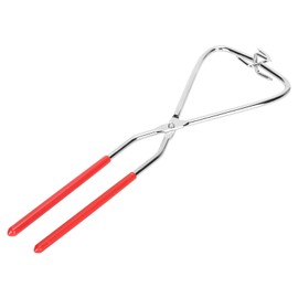 Pinza de inmersión para cerámica, acero inoxidable, pinzas para esculturas de arcilla, herramienta para cerámica, hornos, muebles, mango de goma, para manualidades de acabado de color y esmalte