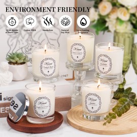 KONNI Scented Candles, Candles for Home Scented, 7oz Natural Soy Wax Jar Candles, 40 Hour Burn Time, Aromatherapy Candle Gift for Women & Men Christmas Birthday Mom Best Friends（A Beautiful Day）