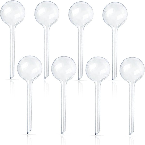 Pynqdfu 8 Pcs Clear Plant Watering Globes,Plastic Self Bulbs 8