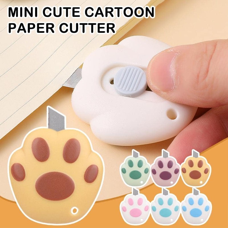 Mini Retractable Utility Knife Box Cutter Letter Opener Pocket Knives