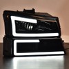 CHEDA Headlights Assembly, Compatible with 2003-2007 Chevy Silverado Avalanche, Smoky