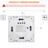 WLAN Smart Light Switch, WiFi Smart Touch Light Switch Flush-Mounted