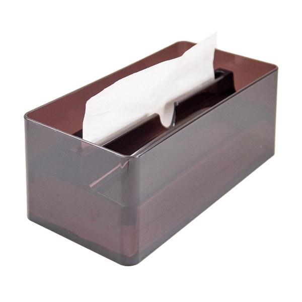 OKA Paper Towel Case, Lip Type, Color, Brown (Commercial Use, Hygienic, Transparent, Clear)